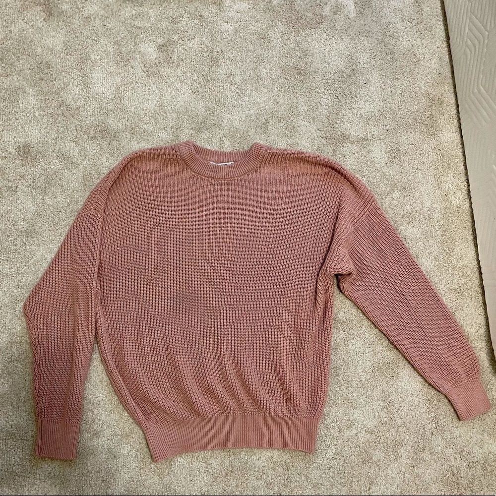 Pink oversized sweater from Pull&bear